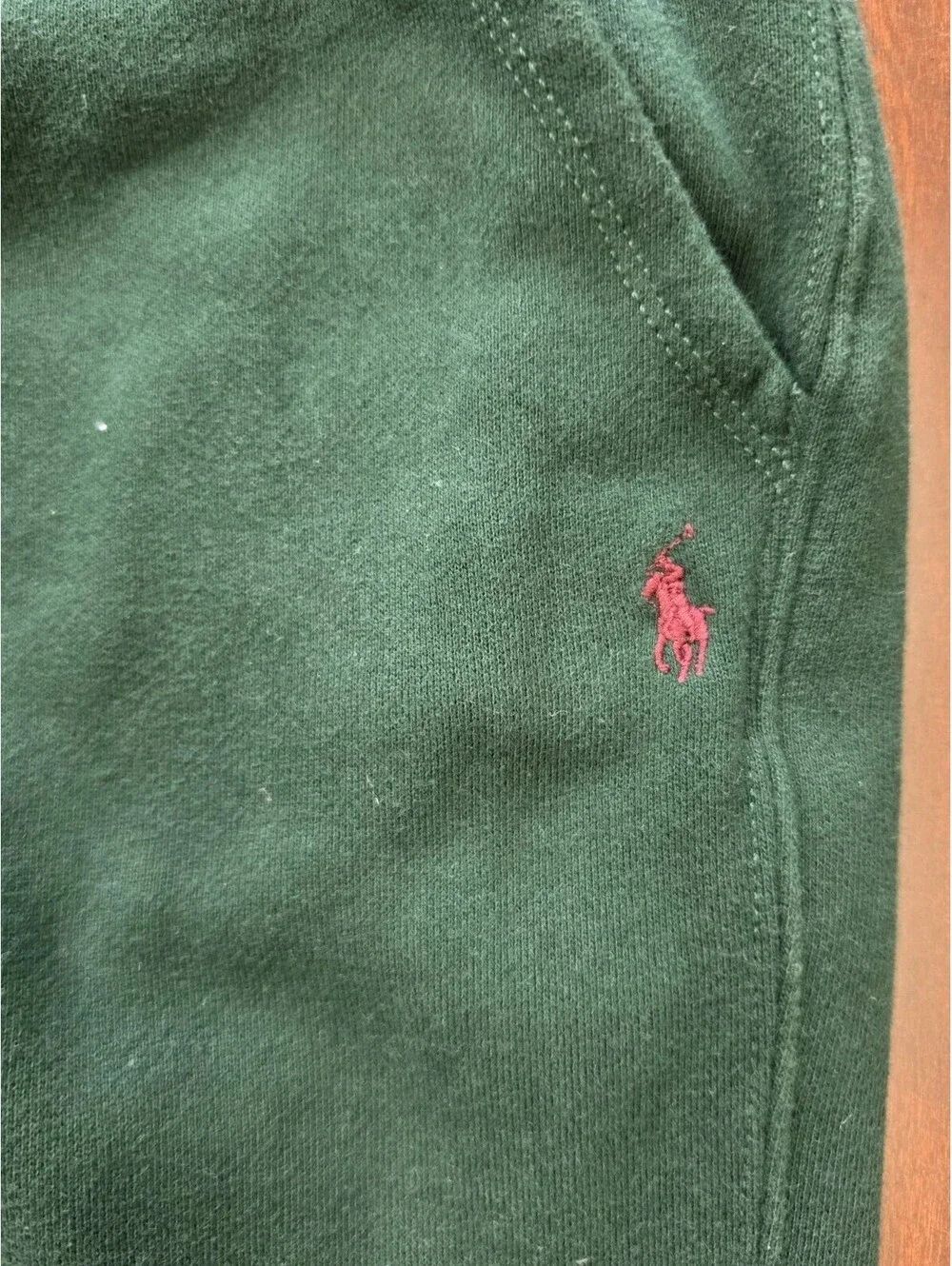 Polo Ralph Lauren Green Fleece Joggers Sweatpants Youth Boys Large 14-16 Preppy